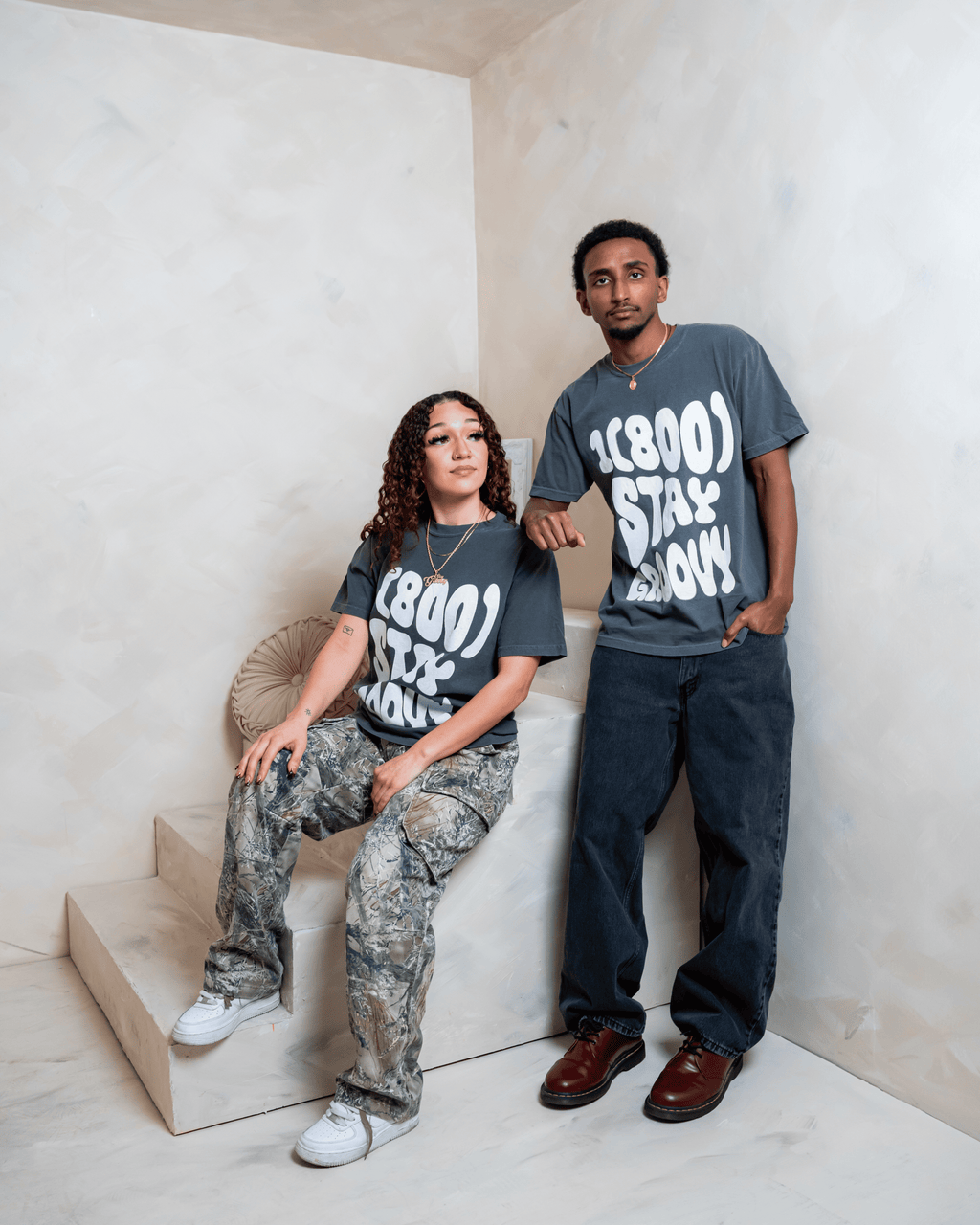 Groovy Hotline Collection Gray Tee